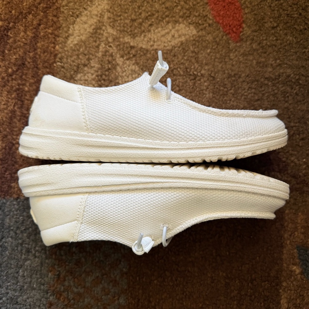 Hey Dude White Wendy Funk Mono Slip On Shoe - Picture 7 of 11
